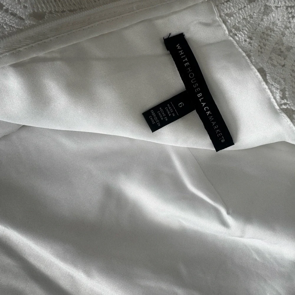 White House Black Market Lace white dress - Picture 8 of 9